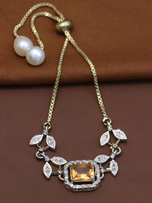 Bracelet Yellow and blue colours 149 Imitation jewelry wholesale in Hyderabad